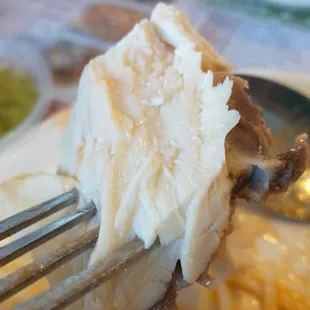 Chicken from Hainan Chicken dish was so juicy and tender