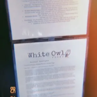 They were very informative about any questions I had on menu! White Owl farms is a Local Farm in Stanwood, WA