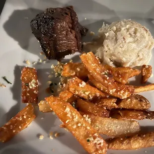 Kids Small Beef with Fries and Mashed Potatoes