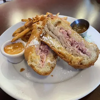 Battered & Fried Monte Cristo Sandwich