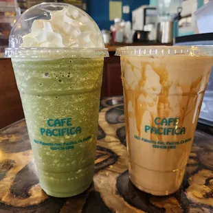 Matcha-Looking-At, Caramel Sea Salt Latte