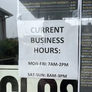 Current hour closed at 3pm on Sundays