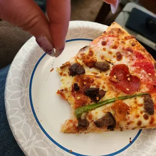 Hair in our pizza!!
