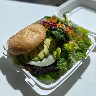 Portabella mushroom burger