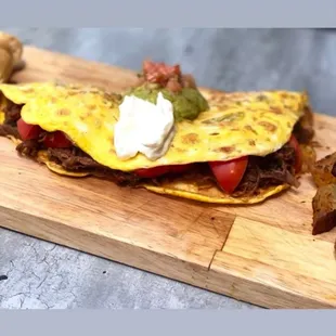 Beef Stuffed omelette
