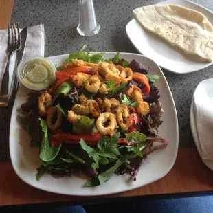 Sauteed Calamari Salad