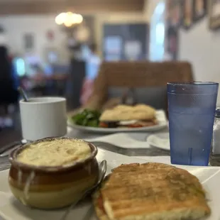 Panini and soup combo