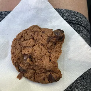 Overcooked Choc Chip Cookie!