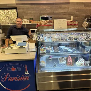 Ace behind the display case...