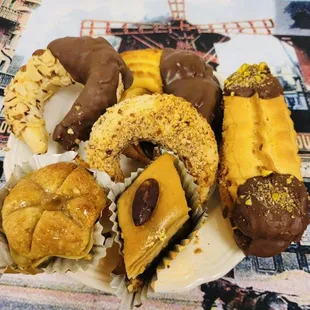 A Mix of House Cookies, Baklava, Chocolate Cookies and Petite Four!