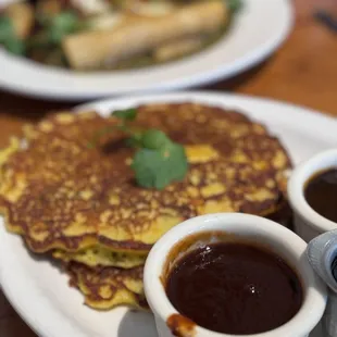 pancakes, food