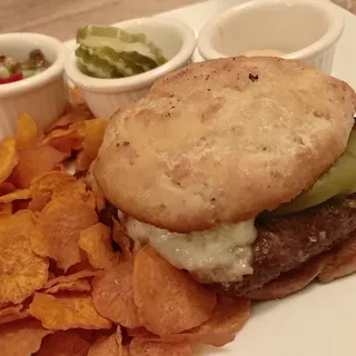 Grilled Bison Burger With Green Chile