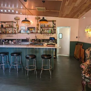 Bar at the back