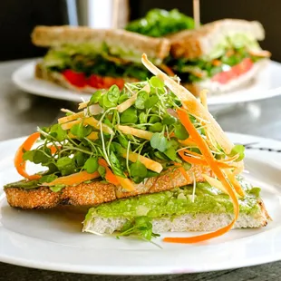 a sandwich on a plate