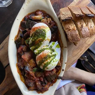 a plate of food on a table