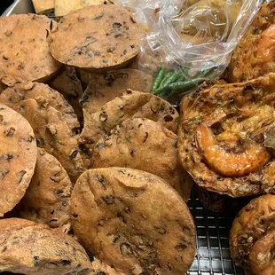 a variety of food items