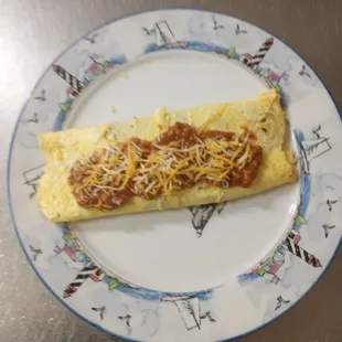 Chilli cheese omlette