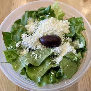 Feta Salad, comes as a side with many items.