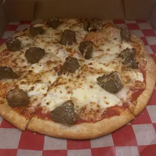 Meatball Pizza