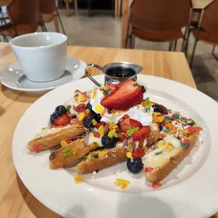 Fruity pebbles french toast