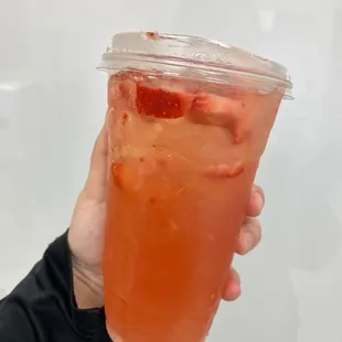 Strawberry like margarita mocktail