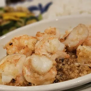 delcious garlic butter shrimp... we gobbled this up with white rice