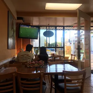 two people sitting at a table
