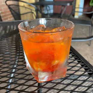 Supposed to be an Old Fashioned. I sent it back and got a bottled beer.