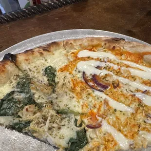 Primo and Buffalo chicken pizza