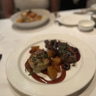 a plate of food on a table