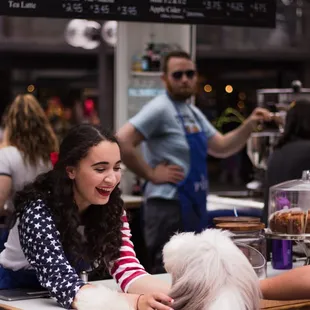 Accidentally captured this amazing moment of the beautiful lady and the dog on July 4th. Made my day