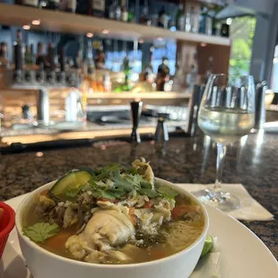 I have never had chicken soup that looked and tasted like Cafe Rack's.  DELICIOUS!