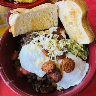 Mexi Bowl with chorizo -- delicious!