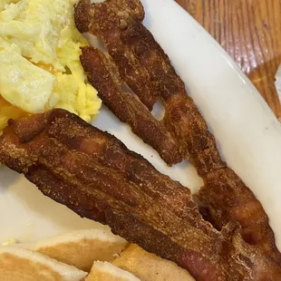 Bacon - was over cooked