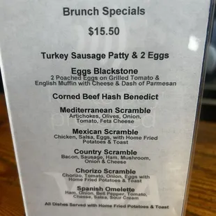 Brunch specials - weekdays too!