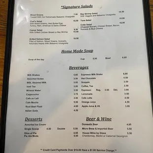 Menu January 2023