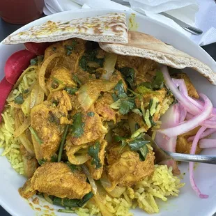 Chicken on the Sajj (Tandoori chicken) Rice Bowl