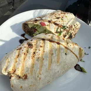 Lamb shawarma wrap