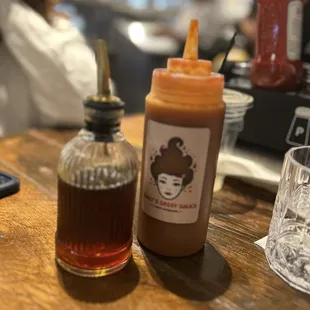 Syrup and store made hot sauce