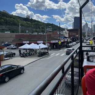 sushi and sashimi, outside