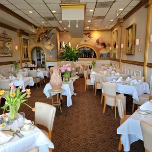 the dining room of the restaurant
