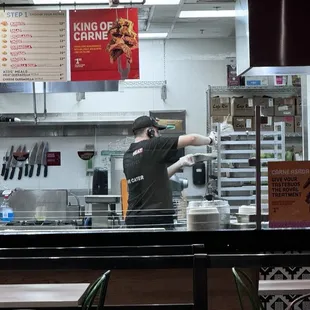 Here's all the food stacked on the cart out of the warmer. Disgusting.