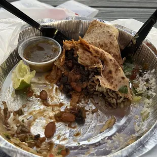 Shredded Pork Burrito