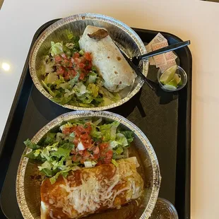 2 measly ass small burritos for $26.84  not worth it