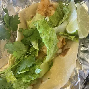 Coconut Shrimp Tacos