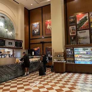 the interior of a restaurant