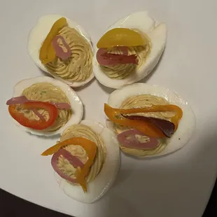 Pimento Cheese Deviled Eggs