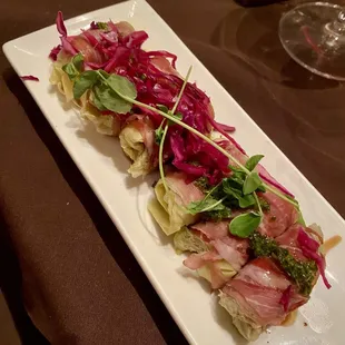 Prosciutto Wrapped Artichokes