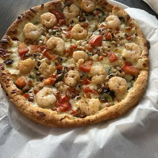 Small Grilled Shrimp Pizza (Small)