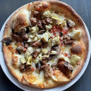 pizza, food